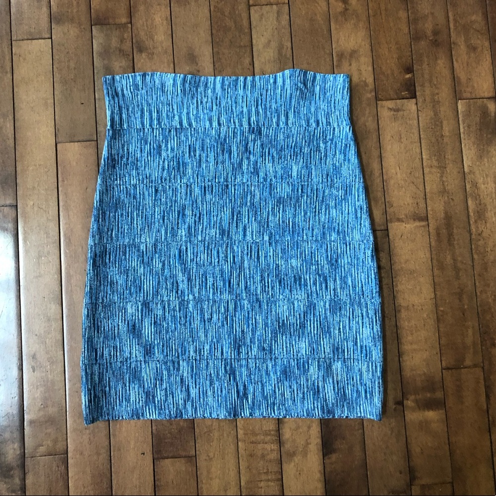 Blue & White BCBG Bandage Skirt
